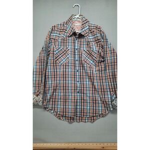 Harvey Nichols Womens Long Sleeve Shirt Multicolor Plaid Size XL